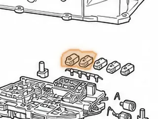 Solenoid, ZF5HP18 5-4/MV5 (Black Connector) 1992-99 (Cast # 0501 313 372) — Part # 179427A