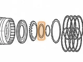 Retainer, ZF5HP18 "G" Clutch Spring (3.230"OD)(With 3 Inner Tabs) 1992-99 — Part # 175988A