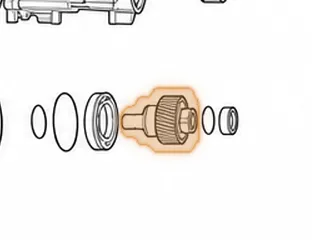 Drive Gear, ZF5HP19FLA (AWD) Transfer (41 Teeth) (5.110” Long) 1994-Up — Part # 175707AB