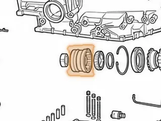 Race Assembly, ZF5HP19FL/FLA Pinion Bearing Retainer (Bearing Races Are Made Into The Retainer) 1994-Up — Part # 175735A