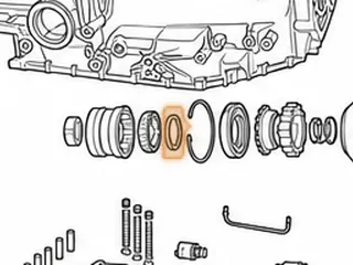 Nut, ZF5HP19 Pinion (2.200”OD) (1.515”ID) (4 Holes) 1995-Up — Part # 175796A