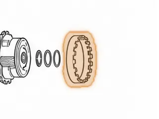 Ring Gear, ZF5HP19 Output Planet (98 Teeth)(18 Lugs)(With 1 Identification Ring On The Outside Diameter) 1997-Up — Part # 175594B