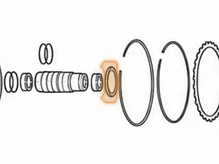 Bearing W/Race, ZF5HP24/Z5HP24A C Clutch Drum To D & E Clutch Drum (.137” Thick) 2.870”OD (1.900”ID) 1995-Up — Part # 185214B