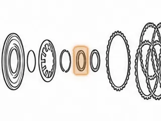 Bearing W/Race, ZF5HP24/ZF5HP24A D & E Clutch Drum To Forward Planet (.260” Thick) 2.520”OD (1.820”ID) 1995-Up — Part # 185243B