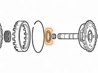 Bearing W/Races, ZF5HP24/ZF5HP24A Forward Sun Gear To Overdrive Planet (.200” Thick) 2.455”OD (1.645”ID) 1995-Up — Part # 185238B