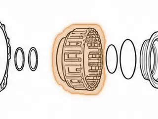 Drum, ZF5HP24 (BMW) B Clutch (6 Clutch) Stamped Steel (30 Teeth Steels) 7 1/2”OD (3.550” Tall) 2.040”ID Bore 1995-Up — Part # 185556B