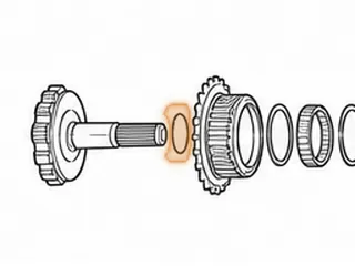 Snap Ring, ZF5HP24 (BMW) Holds #571 Hub To F Clutch Drum (.042” Thick) (2.353”OD) 1995-Up — Part # 185865B