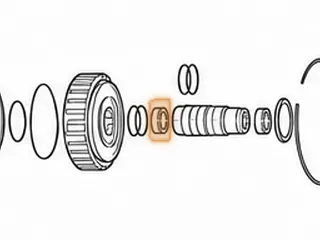 Bushing, ZF5HP24 (BMW) Sun Gear Shaft (.635” Wide) 1.415”OD (1.250”ID) Brass 1995-Up — Part # 185047B