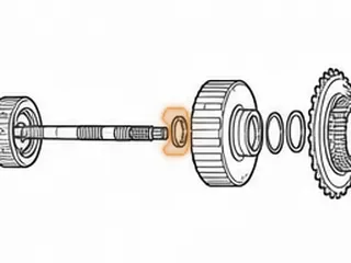 Bearing W/Race, ZF5HP24/ZF5HP24A A Clutch Hub To B Clutch Hub (.305” Thick) 1.735”OD (1.040”ID) 1995-Up — Part # 185234B