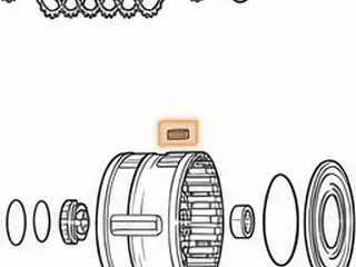 Key Way, ZF5HP24 (BMW) Holds D & E Clutch Drum To Case (.240” Thick) .472” Wide (1.170” Long) 1995-Up — Part # 185639B