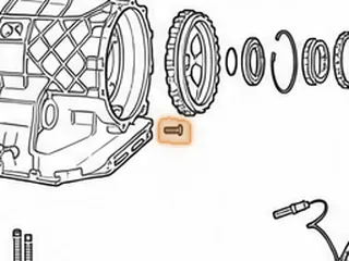 Bolt Set, ZF5HP24 (BMW/Jaguar) F Clutch Drum To Case (12 Pieces) 1995-Up — Part # 185790BK