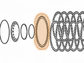 Steel, ZF5HP24 (BMW) B Clutch (.037” Thick) 30 Teeth (6 1/8”ID) Waved 1995-Up… — Part # 185131B