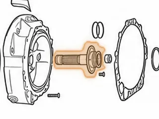 Stator Tube, ZF5HP24 (BMW) 5 1/2” Long (3.422”OD Flange) .923”ID At Splines (1 Rear Bushing) 1995-Up — Part # 185529B