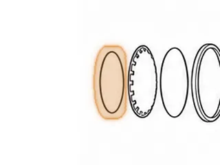 Snap Ring, ZF5HP24 (BMW) Holds D Clutch Spring Retainer In (.095” Thick) 5.600”OD (Stepped) 1995-Up — Part # 185985B