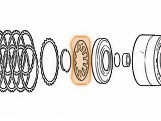 Spring, ZF5HP24 (BMW) F Clutch Return (.080” Thick) 5.040”OD (12 Fingers) 1995-Up — Part # 185971B