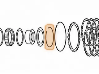 Snap Ring, ZF5HP24 (BMW) Holds 1st Gear Freewheel To #571 Hub (.077” Thick) (3.985”OD) 1995-Up — Part # 185866B