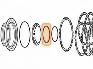 Retainer, ZF5HP24 (BMW) B Clutch Return Spring (.086” Thick) 3.742”OD (3.273”ID) Stepped 1995-Up — Part # 185986B