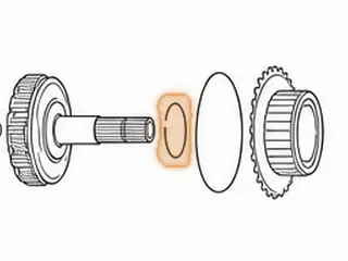 Snap Ring, ZF5HP30 Holds 1st Gear Freewheel To Overdrive Direct Drum (2.354”OD) (.041” Thick) 1993-Up — Part # 159865A