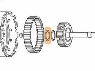 Race, ZF5HP30 Forward/Reverse Drum To Forward Hub With Shaft 1993-Up (Cupped) 1.891”OD (.869”ID) — Part # 159231A