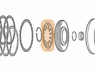 Spring, ZF5HP30 Overdrive Direct Clutch Return (12 Fingers) 1993-Up (.078” Thick) (5.035”OD) — Part # 159971A