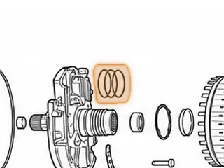 Ring, 5L40E Stator To Reverse Drum (Teflon) (Takes 3) 2000-Up — Part # 144179AT