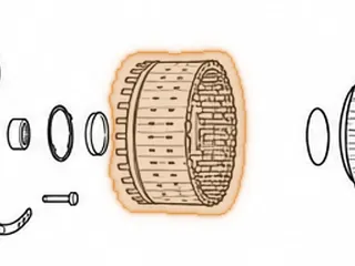 Drum, 5L40E Reverse Clutch (Stamped Steel With Check Ball)(.155” From Top Of Snap Ring Groove To Top Of Drum) 2000-Up — Part # 144556AA