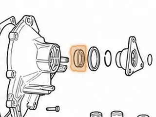 Caged Needle Bearing, 5L40E Extention Housing (Rear) (HK 4012B) 2000-Up — Part # 144272A