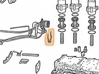 Bracket, 5L40E (Cadillac) TFT (Temperature Sensor) 2003-Up — Part # 144843CA