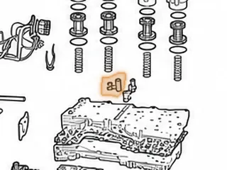 Lube Seals, 5L40E Valve Body To Overdrive/Intermediate Housing (2 Tubes With Molded Rubber Seals) 2000-Up — Part # 144342A