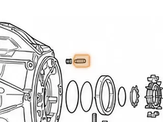 Pivot Pin, 5L40E Pump Slide (Spring Snap To Pin) 2000-Up (Can Use 74535B) — Part # 144535A