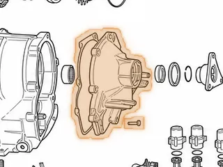 Extention Housing, 5L40E (BMW) (With 2 Threaded Mounting Holes Below The Rear Seal) 2000-Up — Part # 144770A