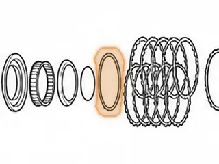 Steel, 5L40E (Cadillac) 2nd Clutch (4 Teeth, .095”) 5.135”OD (Waved) 2003-Up — Part # 144123C