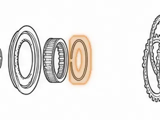 Snap Ring, 5R110W holds Intermediate Clutch Retainer In 2003-Up — Part # 136874A