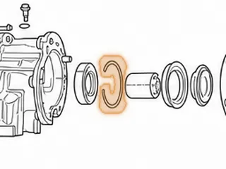 Snap Ring, 5R110W Holds Ball Bearing In Extention Housing (4x4) 2003-Up — Part # 136897A