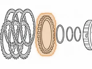 Pressure Plate, 5R110W Intermediate Clutch (.355”)(29 Teeth)(With 3 Humps) 2005-Up (Has One Tooth Missing) — Part # 136144BD