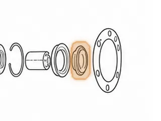 Nut, 5R110W Output Shaft (Holds Shaft To Extention Housing) (4x4) (Cast # 3C3P-4791-BA) 2003-Up — Part # 136798A