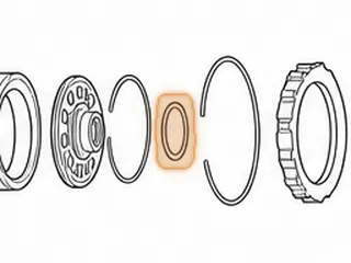 Bearing W/Races, 5R110W Rear Ring Gear Hub To Case (3 Tabs) .145” Thick (2.508”OD) 2003-Up — Part # 136254A