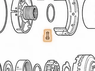 Bolt & Nut Set, 5R55N/5R55S/5R55W Center Support (Allen Bolt) 1999-Up — Part # 56783K