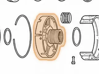 Center Support, 5R55N/5R55S/5R55W (Has A Caged Bearing In Ring Area) 1999-Up (Does Not Use A Speed Sensor)… — Part # 16630A