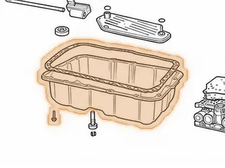 Gasket, 5R55S/5R55W Bottom Pan (Metal With Silicon Bead) OE Style (With Small Holes) 2002-Up (When Out Use 16300AW) — Part # 16300GW