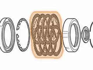 Steel, 5R55N Intermediate (1 Sided Friction) (33 Outer Teeth) (.098”) 1999-Up — Part # 16124A