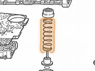 Spring, 5R55S/5R55W Reverse Servo (7 1/2” Long) 2002-Up — Part # 16911G