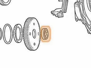Nut, 62TE Holds Driven Transfer Gear To Underdrive Shaft (.615”Thick)(50mm) 2007-Up — Part # 262796A