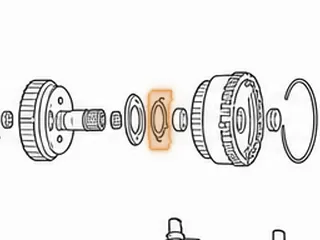 Washer, 62TE Overdrive Hub To 2-4 Hub (4 Tab)(1.330”ID) 2007-Up — Part # 262214A