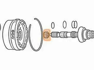 Caged Needle Bearing, 62TE Underdrive Shaft To Low Clutch Drum (.498”Thick)(1.157”OD) (24 Needles) 2007-Up — Part # 262257A