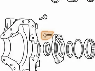 Bolt Set, 62TE Differential Seal Retainer (5 Pieces) 2007-Up — Part # 262793AK