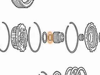 Snap Ring, 62TE Holds Sun Gear To Underdrive Shaft (.047”Thick)(1.035”OD)(W/3 Legs) 2007-Up — Part # 262866A