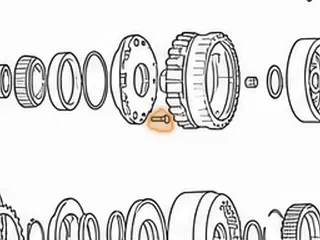 Bolt Set, 62TE Pinion Retainer To Case (10 Pieces) 2007-Up — Part # 262790AK