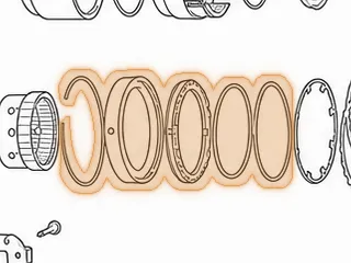 Retainer, 62TE 2-4 Clutch Piston (.945”Thick)(Steel) 2007-Up (With Locking Tab At 6:00, The Feed Hole Is At 9:00) — Part # 262630A