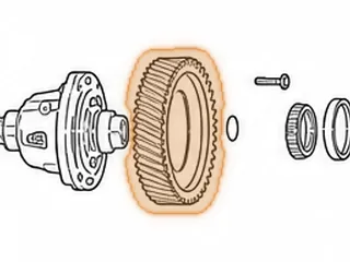 Ring Gear, A6MF2 Differential (53 Teeth)(2 Groove)(8 Bolt) 2010-Up — Part # 211720A